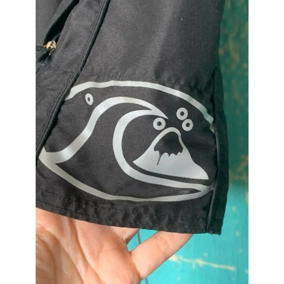 Quicksilver black swim trunks size 36 - Picture 4 of 10
